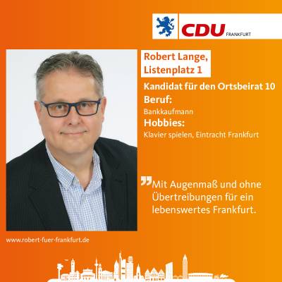 Listenplatz 1, Robert Lange - Listenplatz 1, Robert Lange