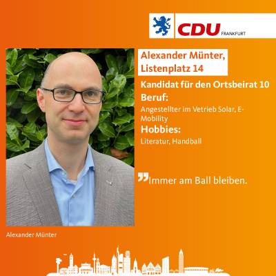 Listenplatz 14, Alexander Mnter - Listenplatz 14, Alexander Münter